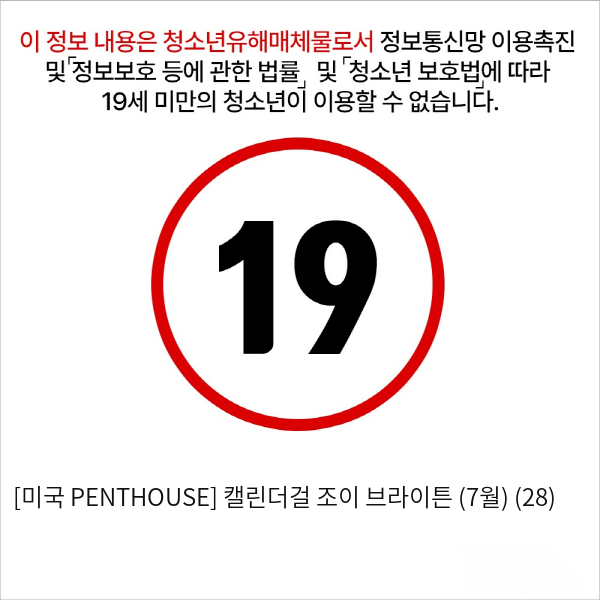 [미국 PENTHOUSE] 캘린더걸 조이 브라이튼 (7월) (28)